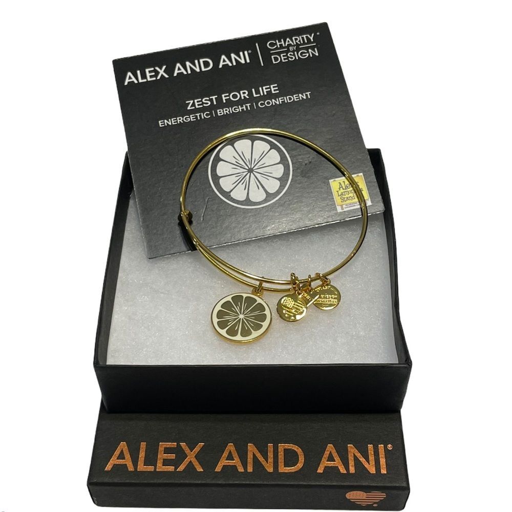 2015 Alex and Ani Lemon Zest for life Bracelet